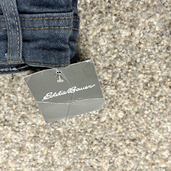 Eddie Bauer Jeans Mens 38x30 Slim Fit Flex Stretch Straight Leg Dark Wash NWT - Picture 14 of 16